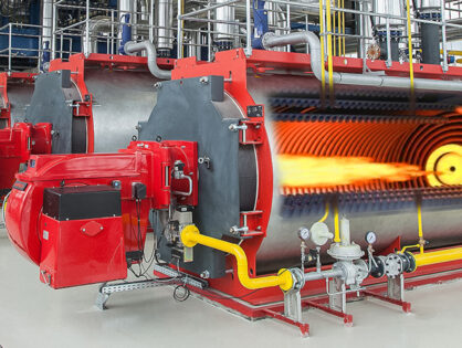 Como a caldeira a vapor gera energia de maneira eficiente e econômica?